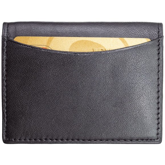 Mens Genuine Leather Bifold Credit Card Holder with RFID Blocking - Picture 4 of 6